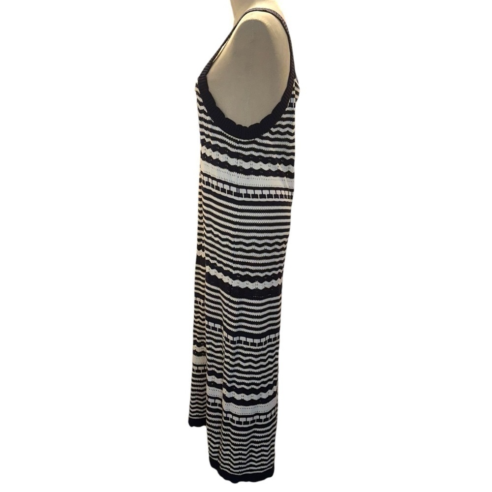 Joie Crochet White Blue Maxi Sleeveless Dress XL NWT - Picture 6 of 10